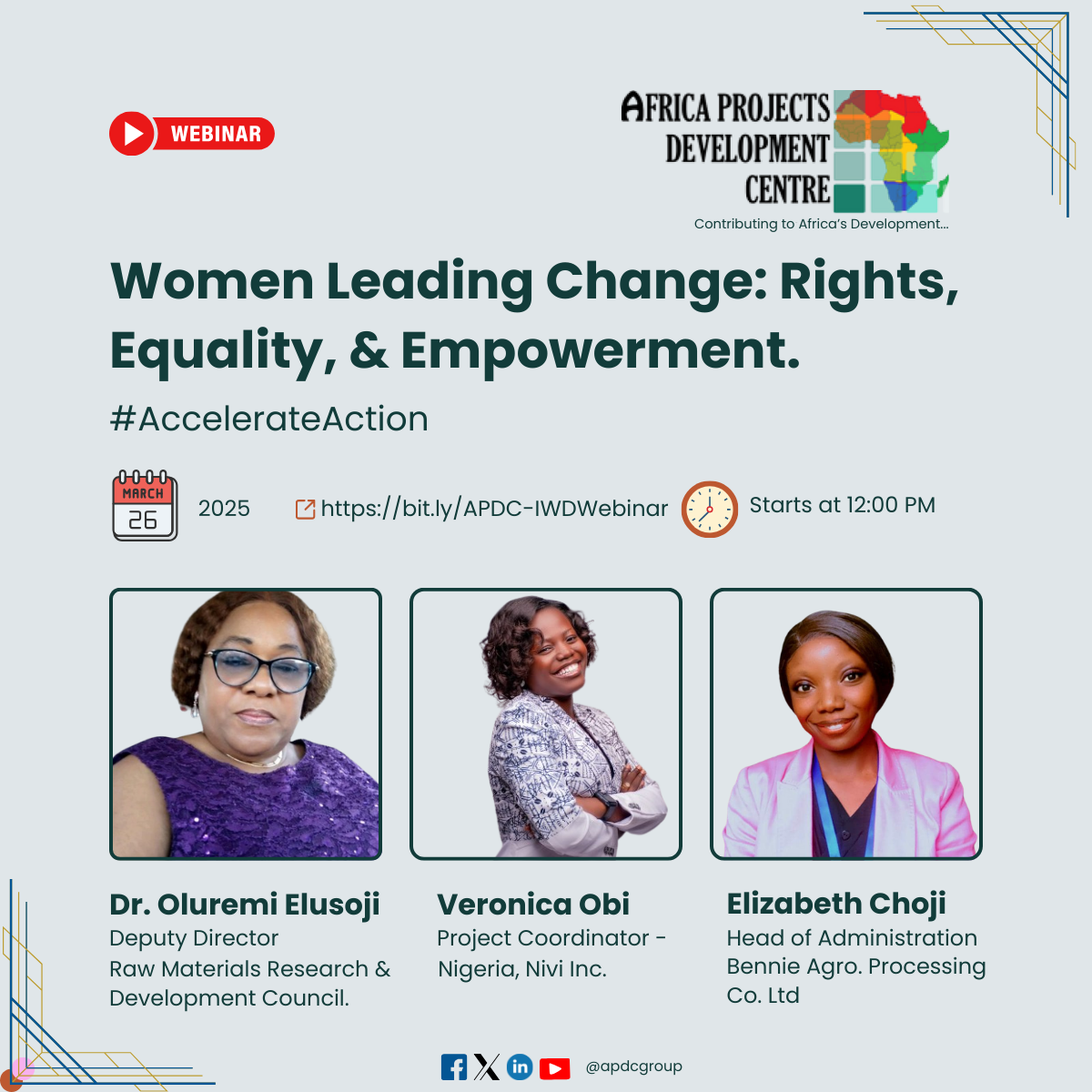 Join Our Webinar: #Accelerating Action for Women's Empowerment, This International Women's Month